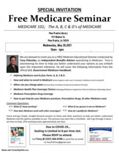 Free Medicare Seminar (Pine Prairie) @ Pine Prairie Library