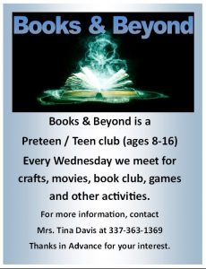 Books & Beyond Youth Club @ VILLE PLATTE LIBRARY