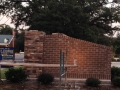 Stone and brick work almost complete on the main sign!